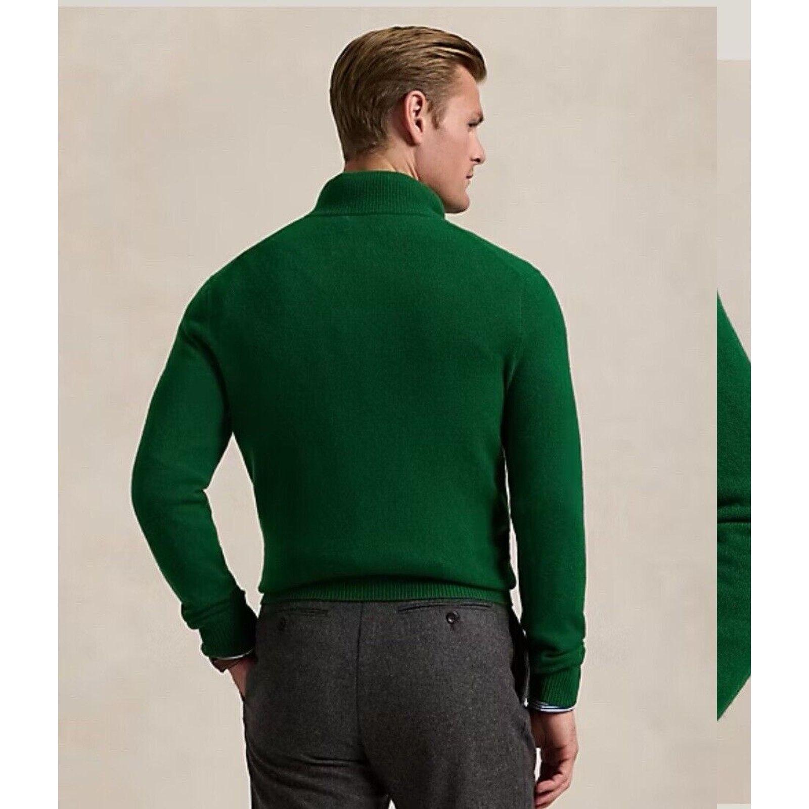 Ralph Lauren NEW POLO Ralph Lauren Wool Pullover Sweater Green Medium Size US S / EU 44-46 / 1 - 3 Thumbnail