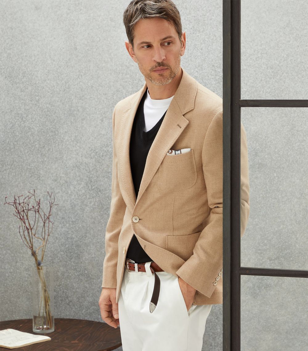 Brunello Cucinelli Jacket in Medium Beige Size US L / EU 52-54 / 3 - 2 Thumbnail