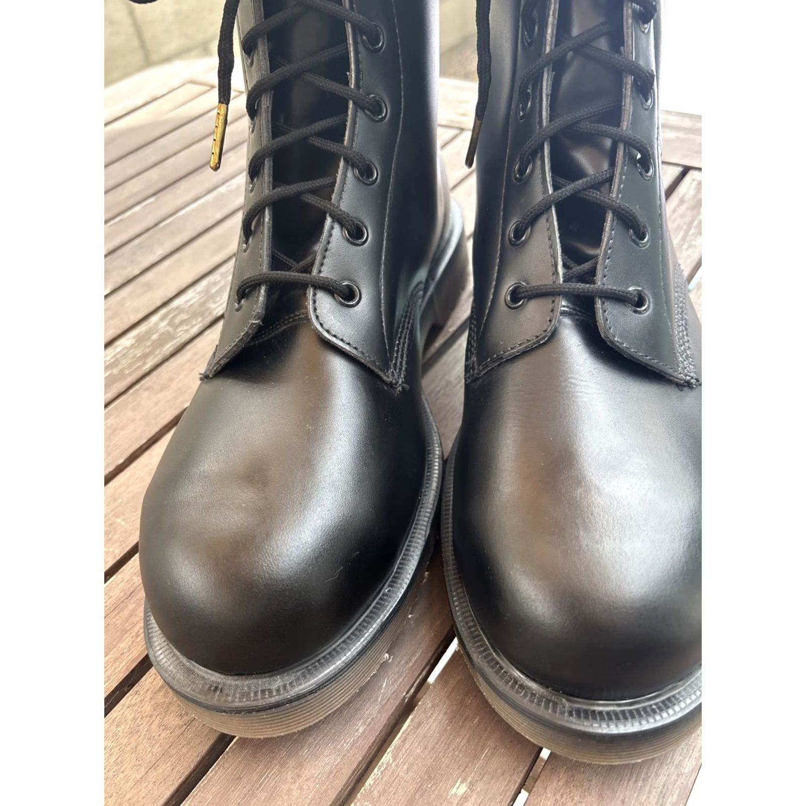 VINTAGE Dr MARTENS Boots Leather England Mens UK 10 US 11 