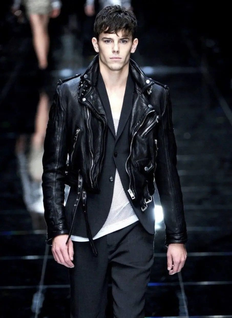 Burberry Prorsum Burberry Prorsum ss11 biker leather coat | Grailed