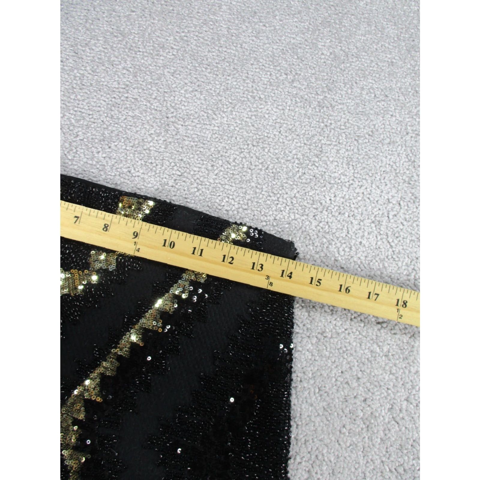Vintage Fate Skirt Womens Small Black Gold Sequins Mini NEW Size 28" / US 6 / IT 42 - 5 Thumbnail