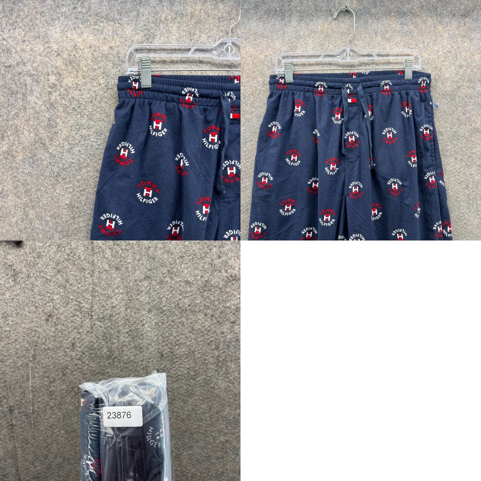 Tommy Hilfiger VINTAGE Tommy Hilfiger Pajama Pants Men Medium Adult Blue Navy Sleep Wear All Over Logo Size US 31 - 8 Thumbnail