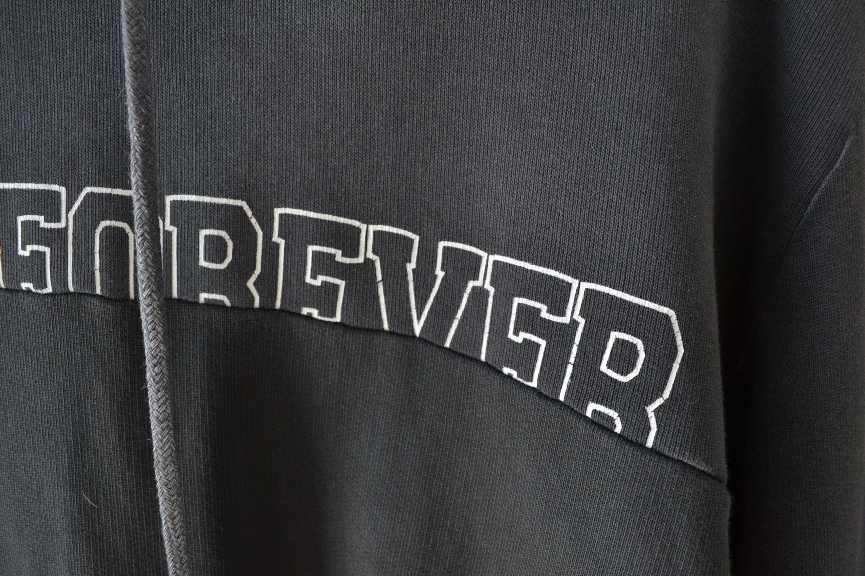 Saint Laurent Paris SAINT LAURENT Hoodie Sweater Print White Oversize Gray Size US M / EU 48-50 / 2 - 9 Thumbnail