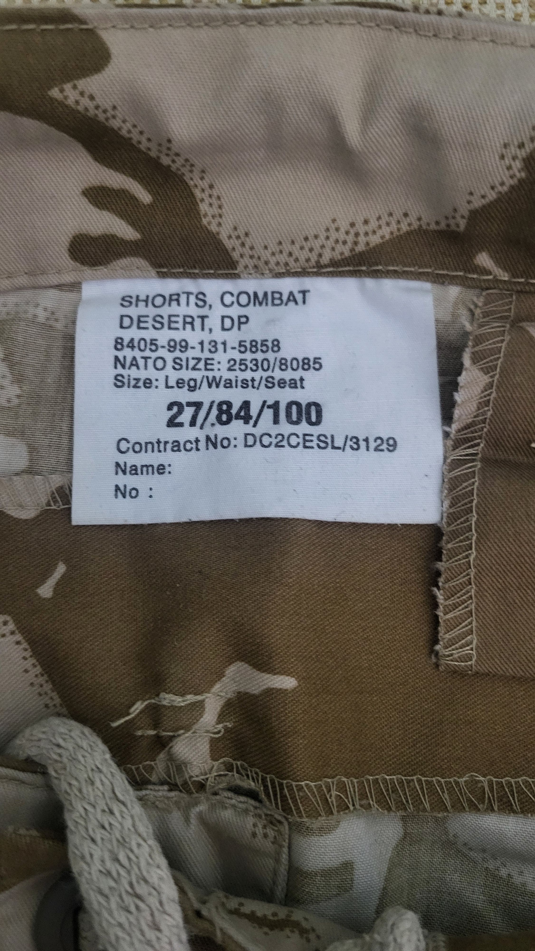 Vintage Military shorts combat desert camo Size US 30 / EU 46 - 6 Thumbnail