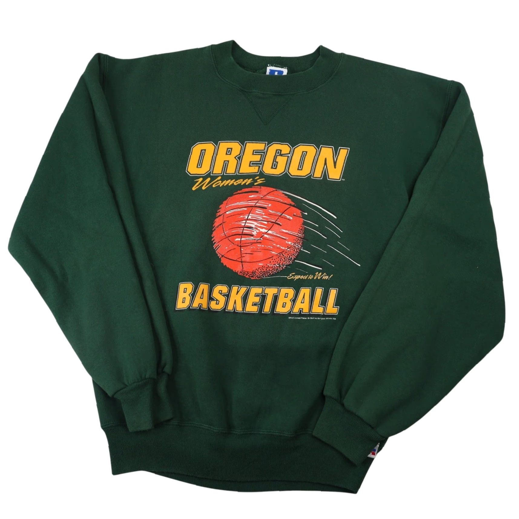 Russell Athletic VINTAGE Russell University of Oregon Ducks Womens Basketball Graphic Sweatshirt Size M / US 6-8 / IT 42-44 - 2 Thumbnail