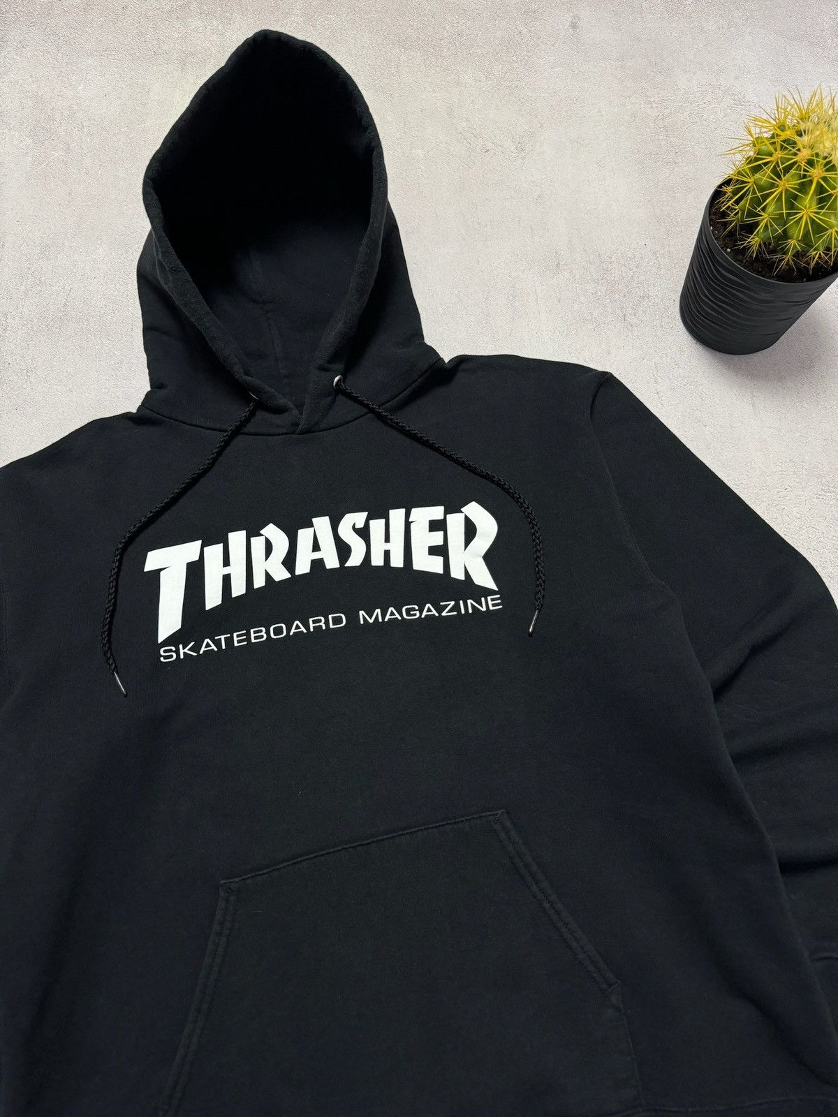 Thrasher Vintage Thrasher Hoodie Baggy Black Y2K 90s Size US S / EU 44-46 / 1 - 3 Thumbnail