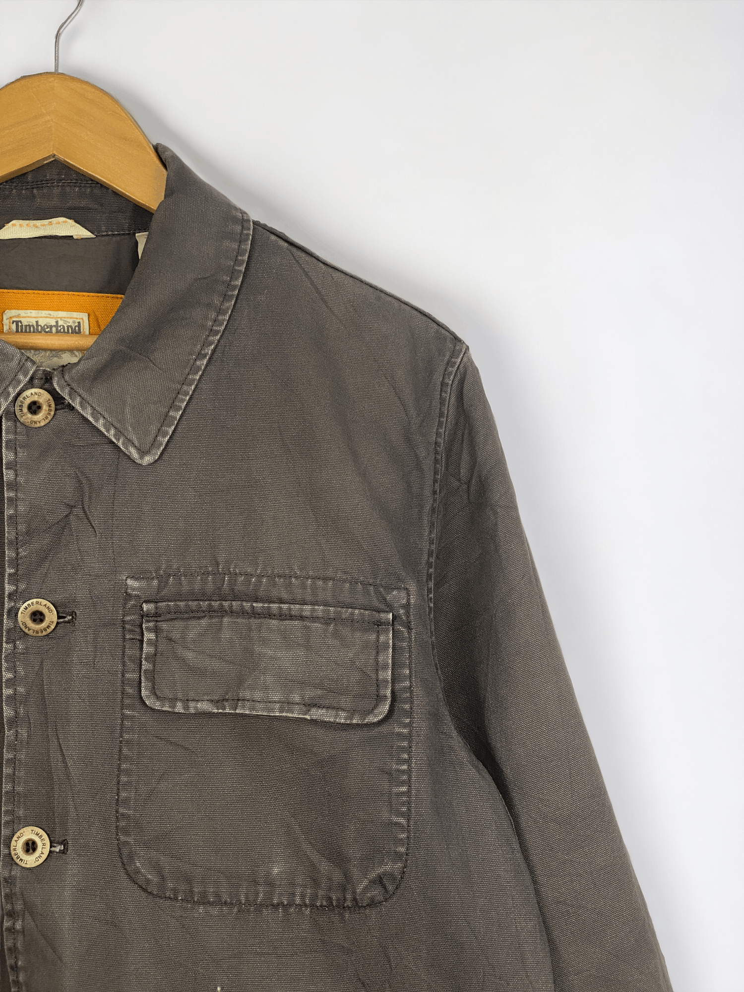 Timberland Vintage Timberland Full Button Up Denim Brown Jacket AH0057 Size US M / EU 48-50 / 2 - 8 Thumbnail