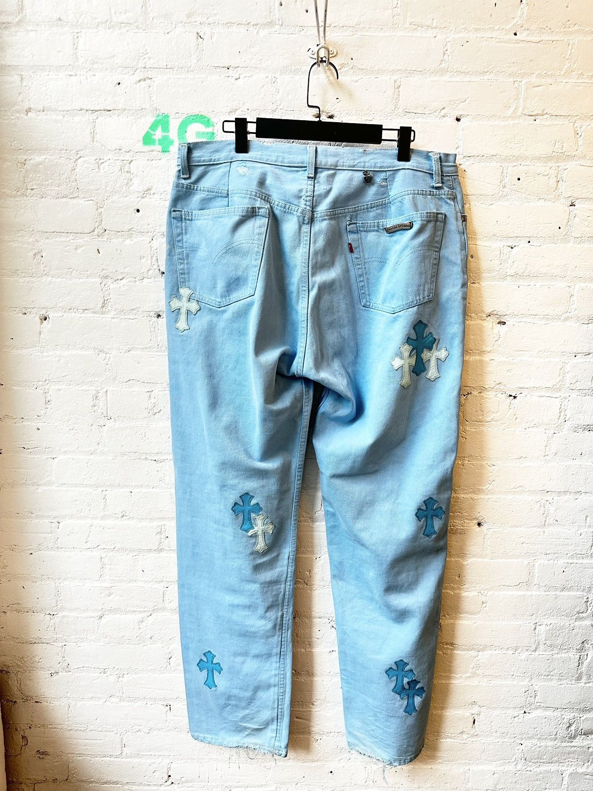 Chrome Hearts × Drake × Levi's DRAKE PERSONAL CHROME HEARTS CROSS PATCH JEANS Size US 40 / EU 56 - 9 Thumbnail