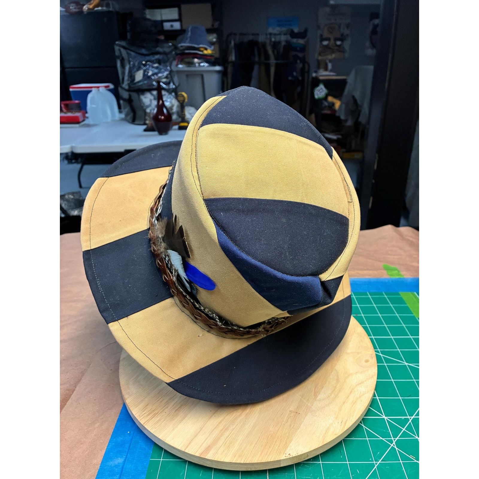 Other The Showman — Reclaimed Canvas Top Hat, Braided Leather Band Size ONE SIZE - 4 Thumbnail
