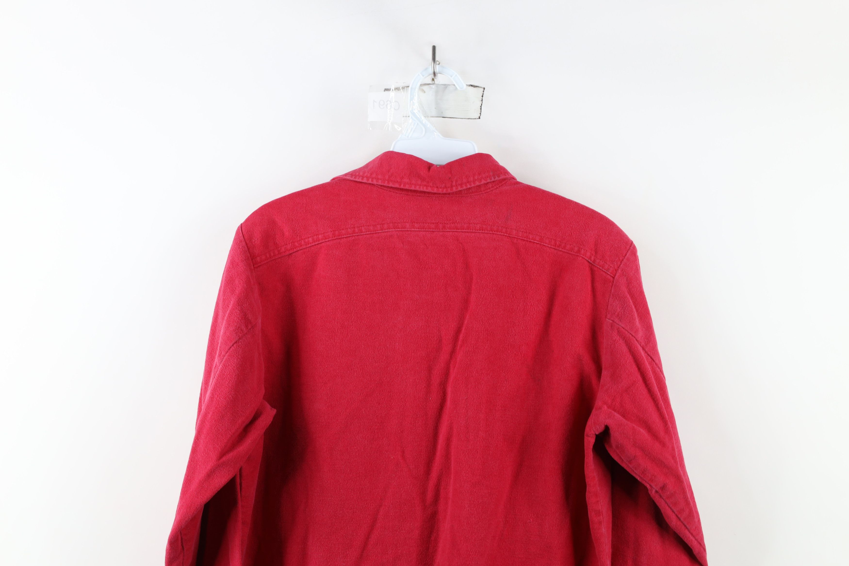 Vintage Vintage 70s Streetwear Chamois Cloth Button Shirt Red USA Size US S / EU 44-46 / 1 - 11 Thumbnail