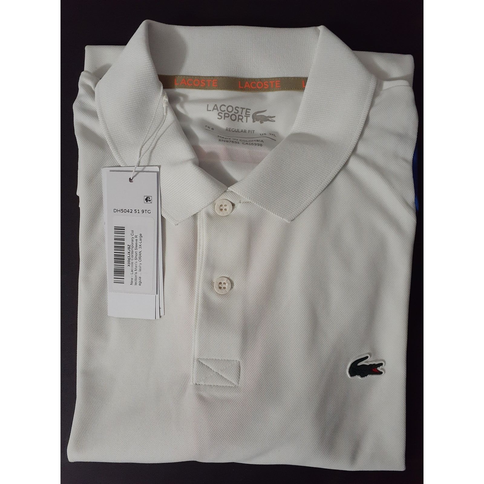 Lacoste Lacoste Men's Short Sleeve Regular Polo Colorblocking 3XL Size US XXL / EU 58 / 5 - 3 Thumbnail