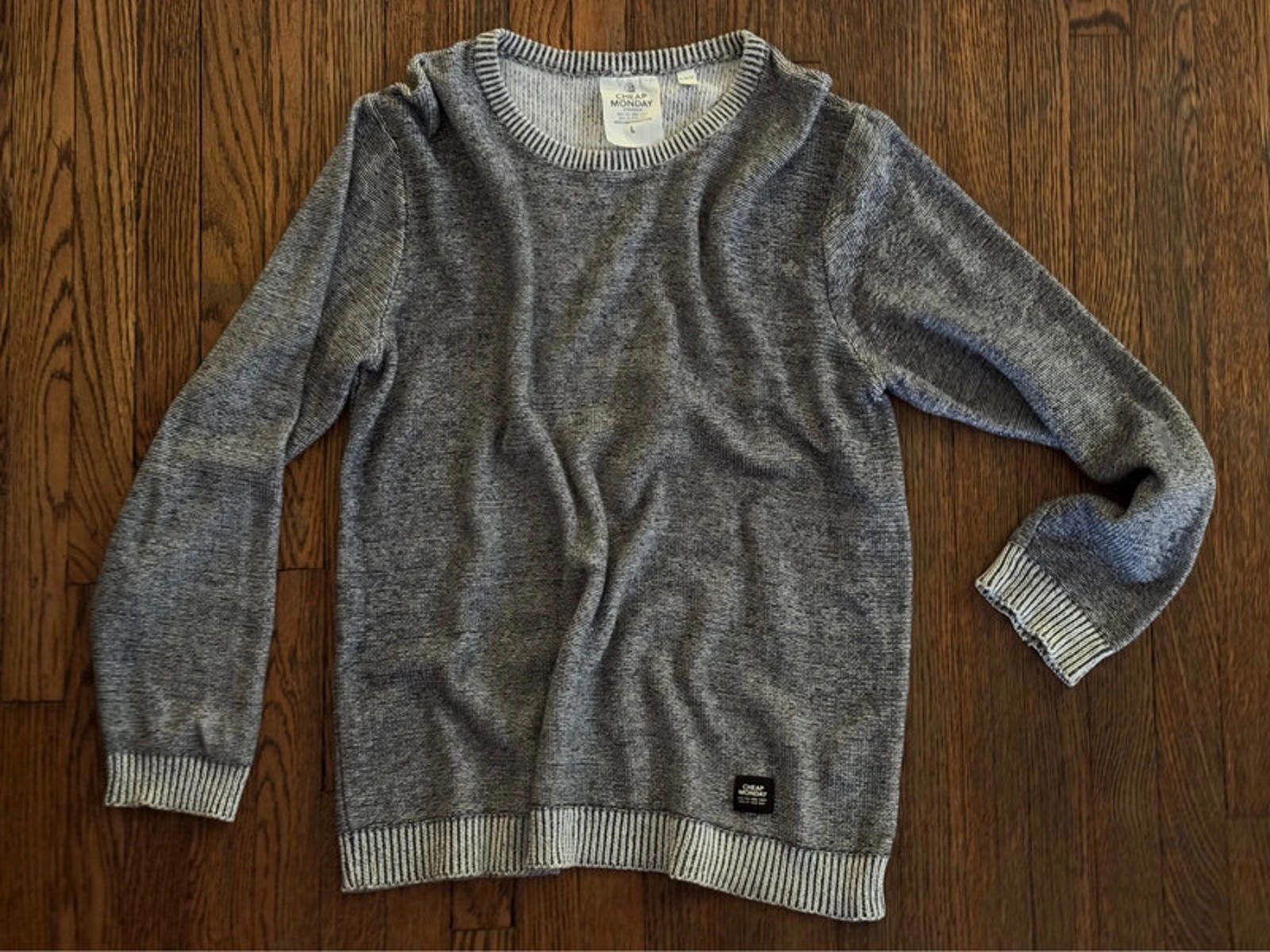 Cheap Monday Cheap Monday Ribbed Knit-Optical Illusion Sweater Size US L / EU 52-54 / 3 - 3 Thumbnail