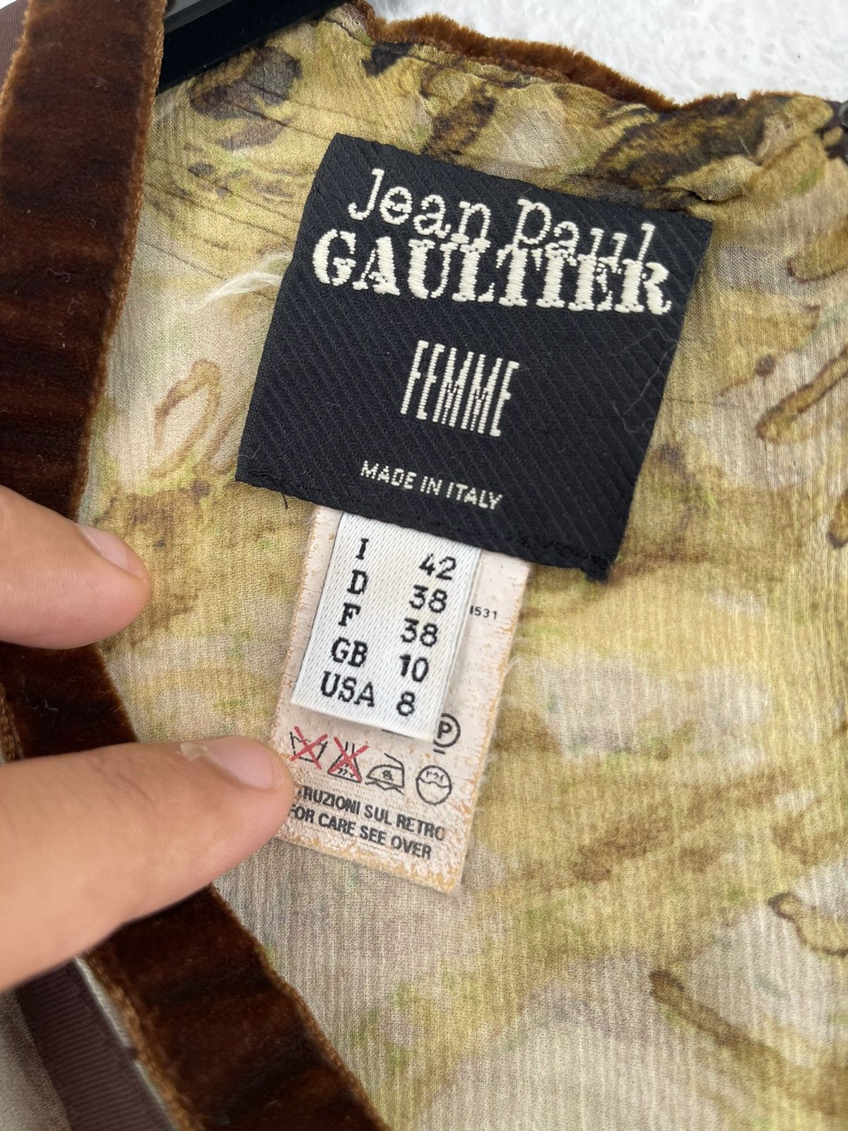 Jean Paul Gaultier AW2006 Jean Paul Gaultier Romantic Artsy Pleated Silk Lace Size M / US 6-8 / IT 42-44 - 8 Thumbnail
