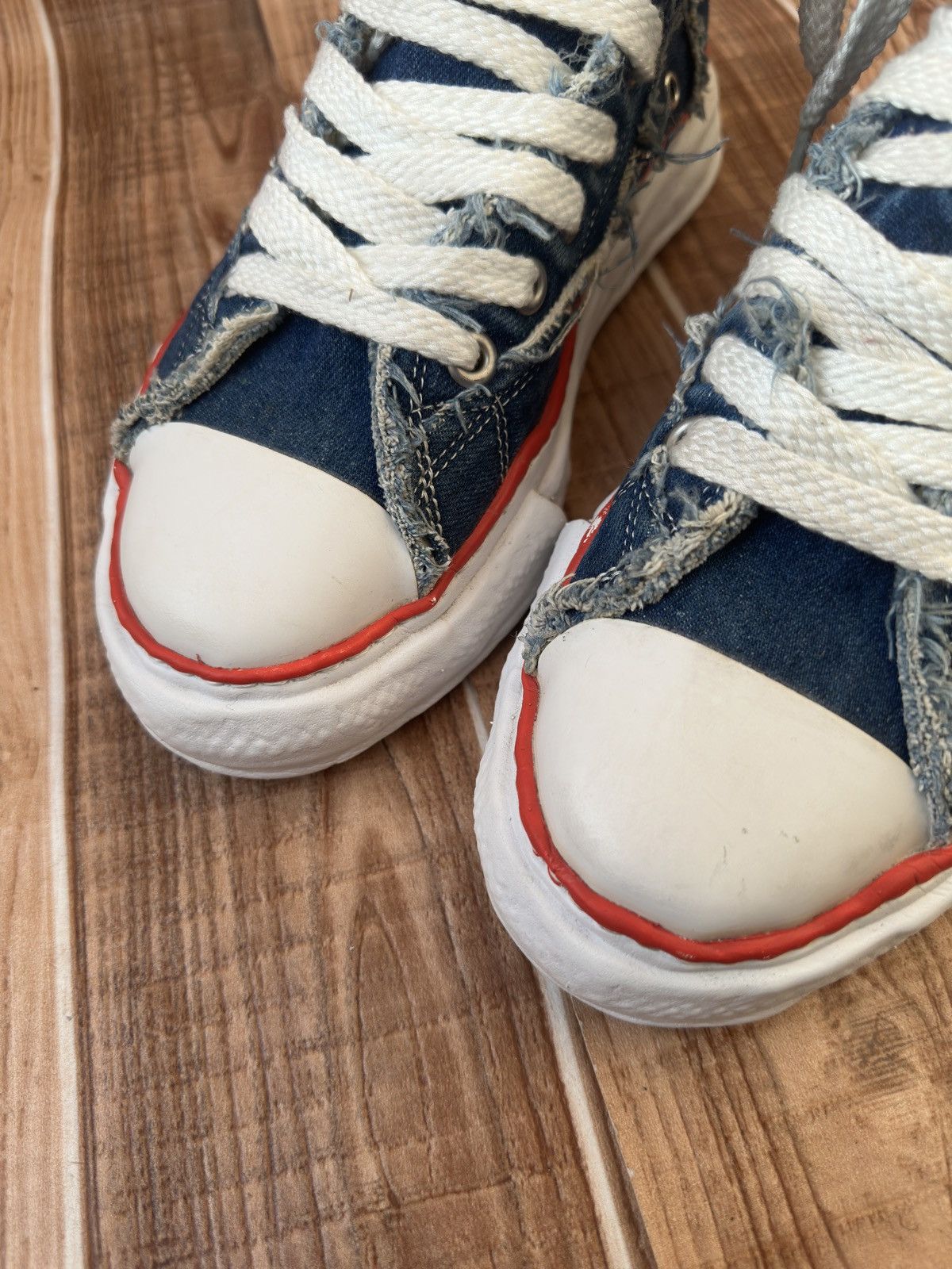 Maison MIHARA YASUHIRO × Nigel Cabourn MMY Denim x Nigel Cabourn Melted Sole Sneakers Size US 8 / EU 41 - 6 Thumbnail