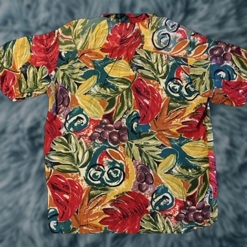 Vintage Vtg 90s Abstract Art Fruit All Over Print Polo Shirt L Red Men Short Sleeve Vintage 80s Surf Skate Grunge USA Beach Vaporwave Ocean Pacific Hawaii Y2k Size US L / EU 52-54 / 3 - 1 Thumbnail
