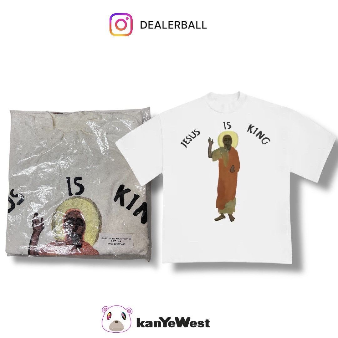 AWGE × Kanye West Rare Jesus is King Kourtney White Size US L / EU 52-54 / 3 - 1 Thumbnail