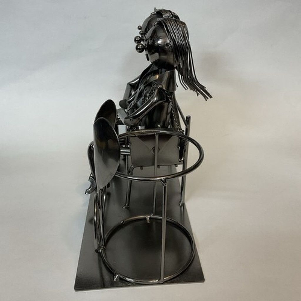 Other Statue Love Couple On The Bench Wine Bottle/Candle Holder Size ONE SIZE - 14 Thumbnail