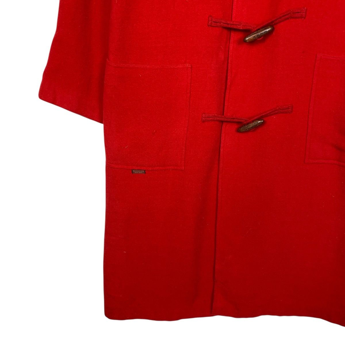 Japanese Brand Mademoiselle Non Non Red Wool Duffle Coat Size M / US 6-8 / IT 42-44 - 3 Thumbnail