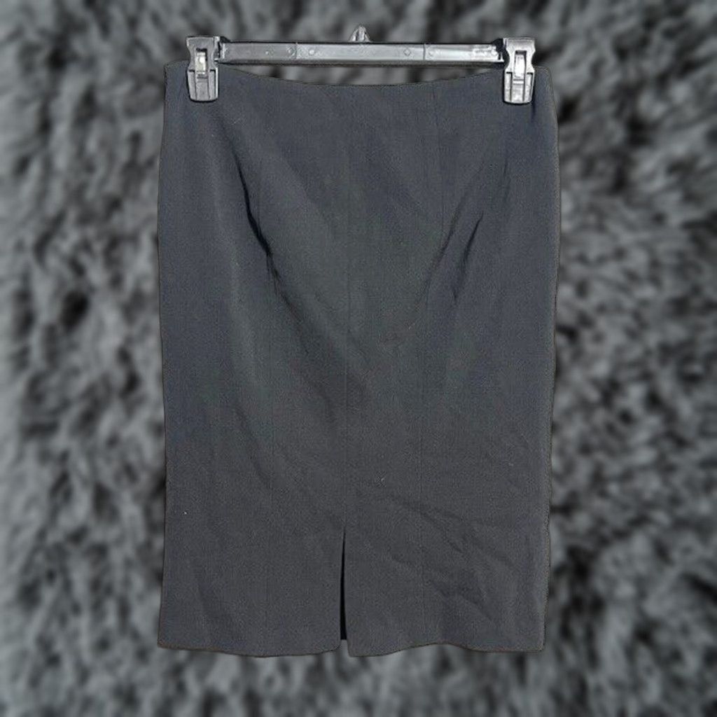 Ralph Lauren Ralph Lauren Skirt 10 Classic Office Core Minimalist Old Money Timeless Preppy Women Short Pencil Zip Slit Lined Black Size 32" / US 10 / IT 46 - 1 Thumbnail