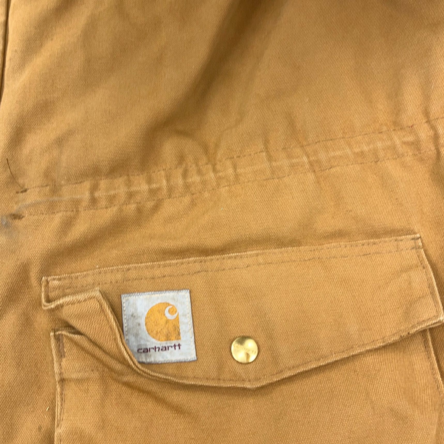 Carhartt VINTAGE Carhartt Jacket Men 2XL Brown Barn Chore Field Coat Distressed USA 80s Size US XXL / EU 58 / 5 - 6 Thumbnail