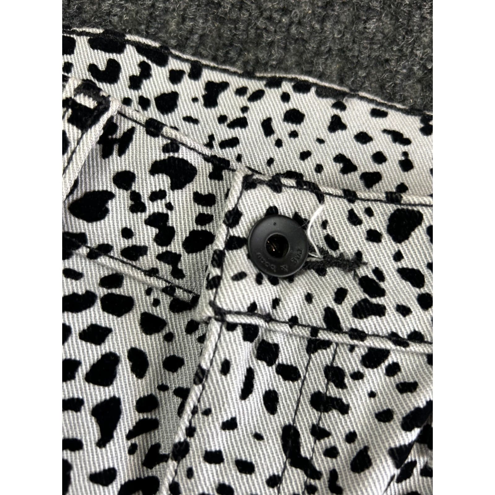 Rag & Bone VINTAGE Rag & bone Hana Jeans Animal Leopard Print Flare 26 NEW Gray 26 in Inseam 26 in Women's Regular Jeans Size 26" / US 2 / IT 38 - 6 Thumbnail