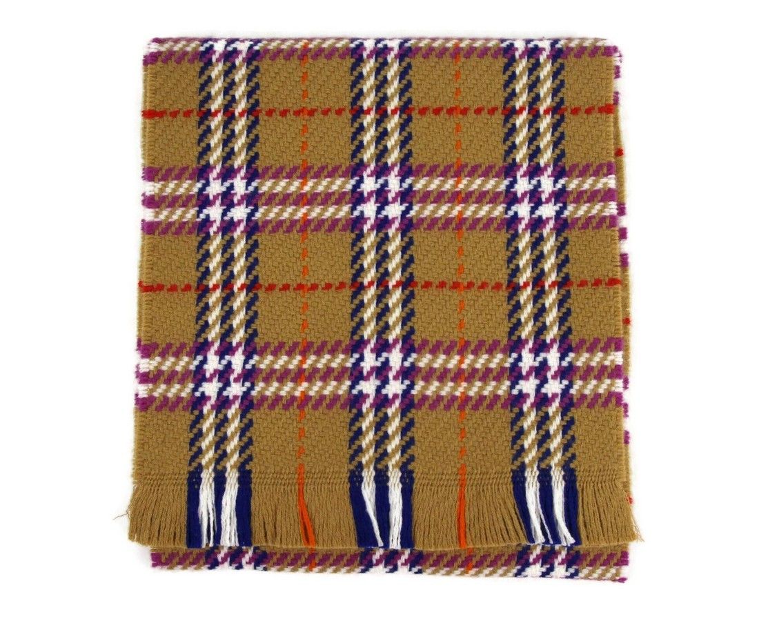 Burberry Women's Antique Multicolour Vintage Check Extra Fine Merino Size ONE SIZE - 1 Thumbnail