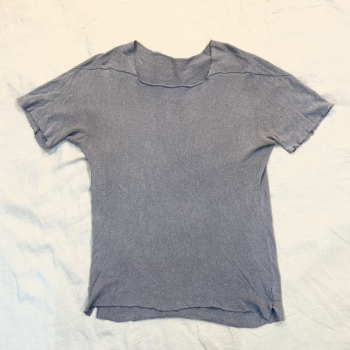 Ma+ MA+ RARE REVERSIBLE COTTON LINEN RAW CUT RAGLAN TSHIRT Size US S / EU 44-46 / 1 - 1 Thumbnail