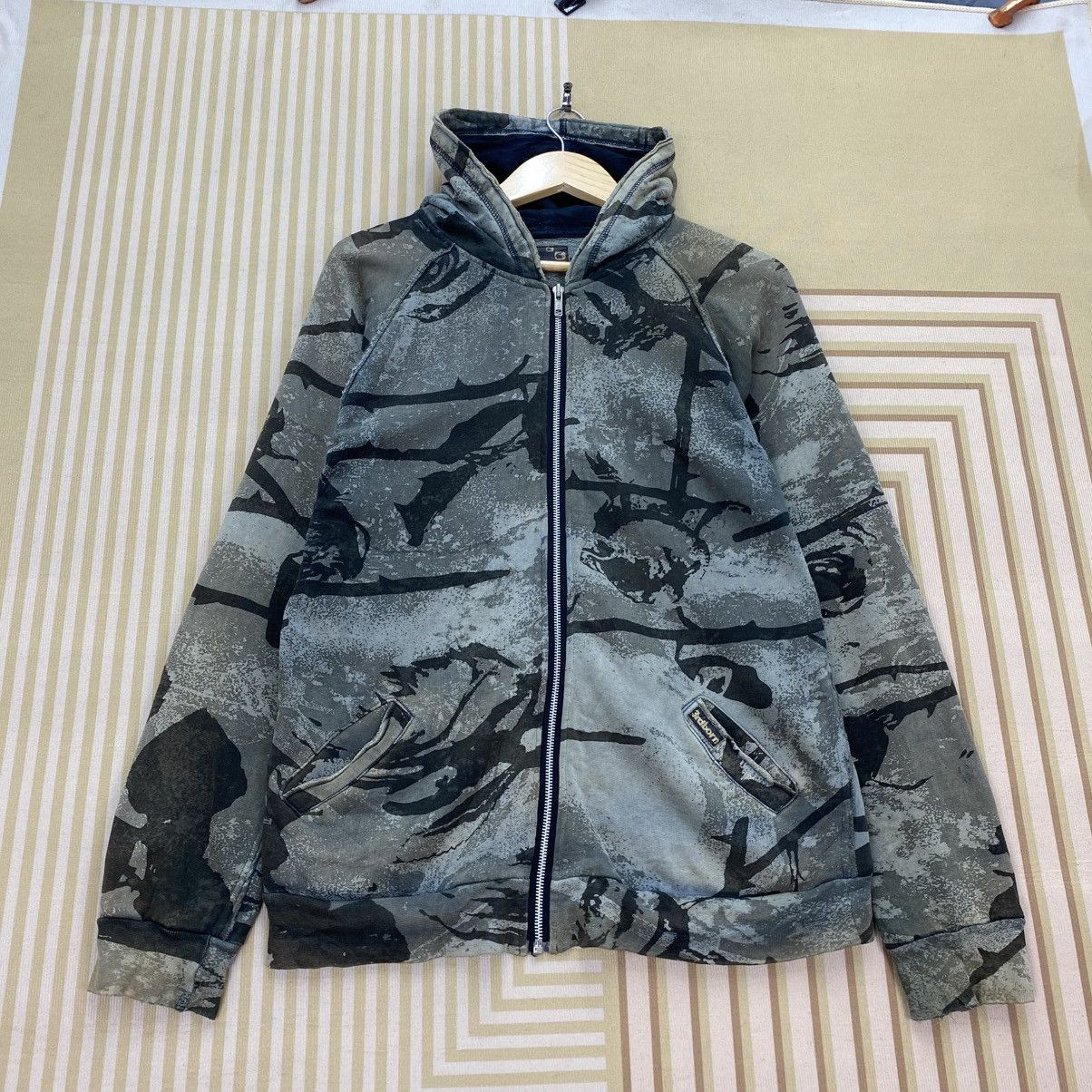 Japanese Brand 3RDBorn Style Camouflage Hooded Size US M / EU 48-50 / 2 - 1 Thumbnail