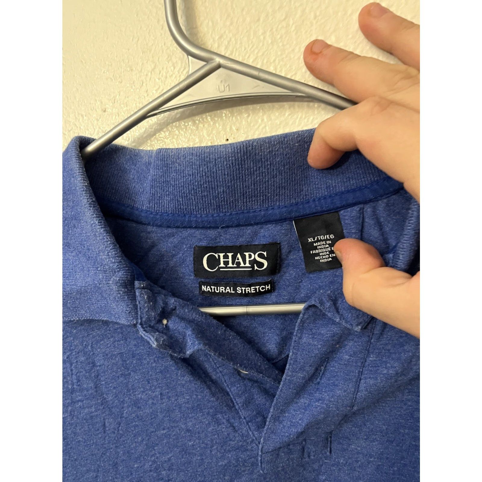 Chaps VINTAGE Chaps Polo Shirt Men XL Blue 100% Cotton Short Sleeve Collared Golf N/A Size US XL / EU 56 / 4 - 2 Thumbnail