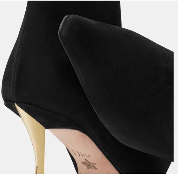 Dior o1w1db10924 D-Fame Heeled Ankle Boot in Black Size US 12 / IT 42 - 4 Thumbnail