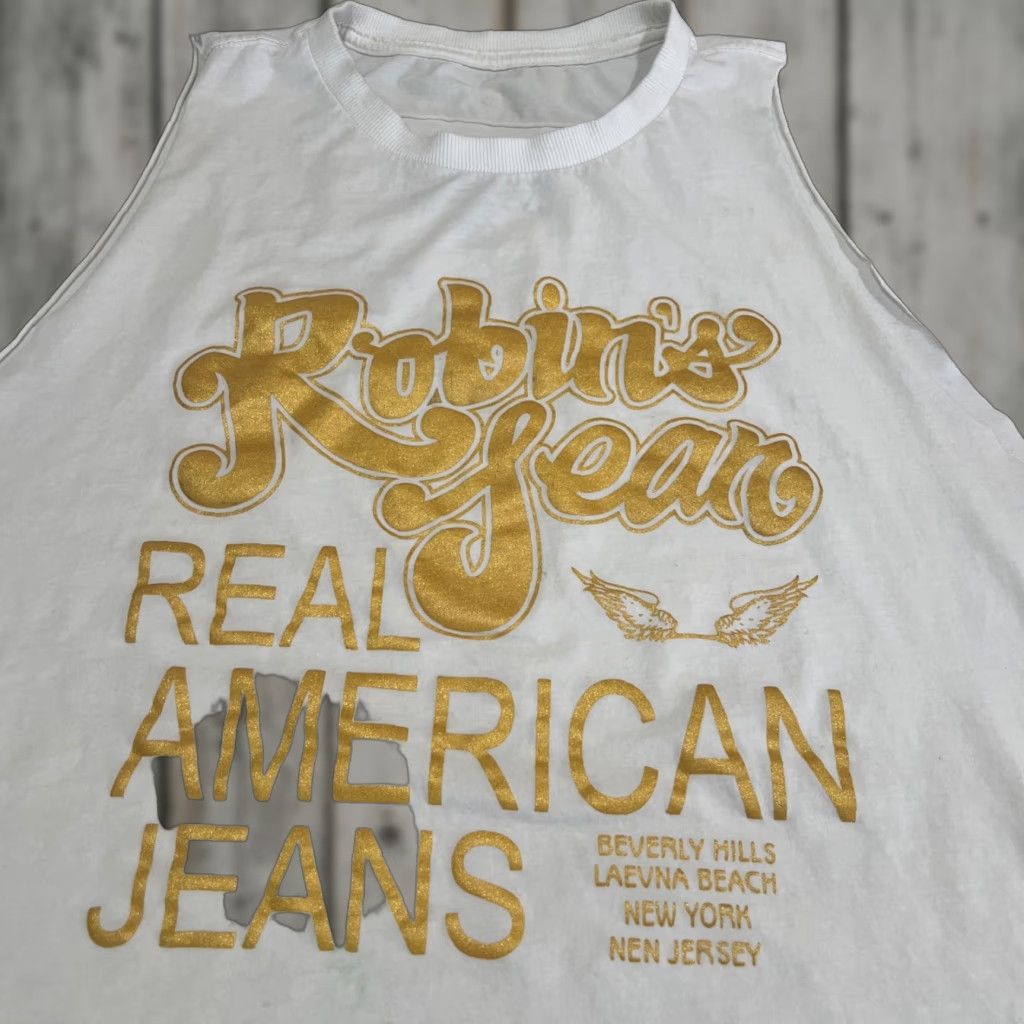 Thrasher ROBIN’S JEANS Shirt Men 3XL White Cotton USA Cut Stained Thrashed Size US XXL / EU 58 / 5 - 1 Thumbnail