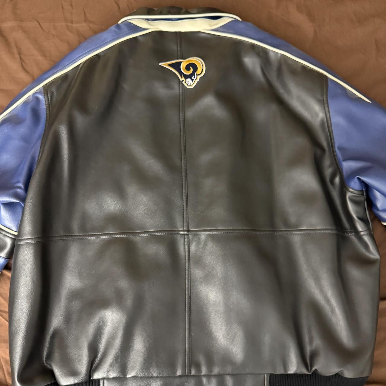 G-III Vintage St Louis Rams Leather Jacket Size US XXL / EU 58 / 5 - 2 Thumbnail