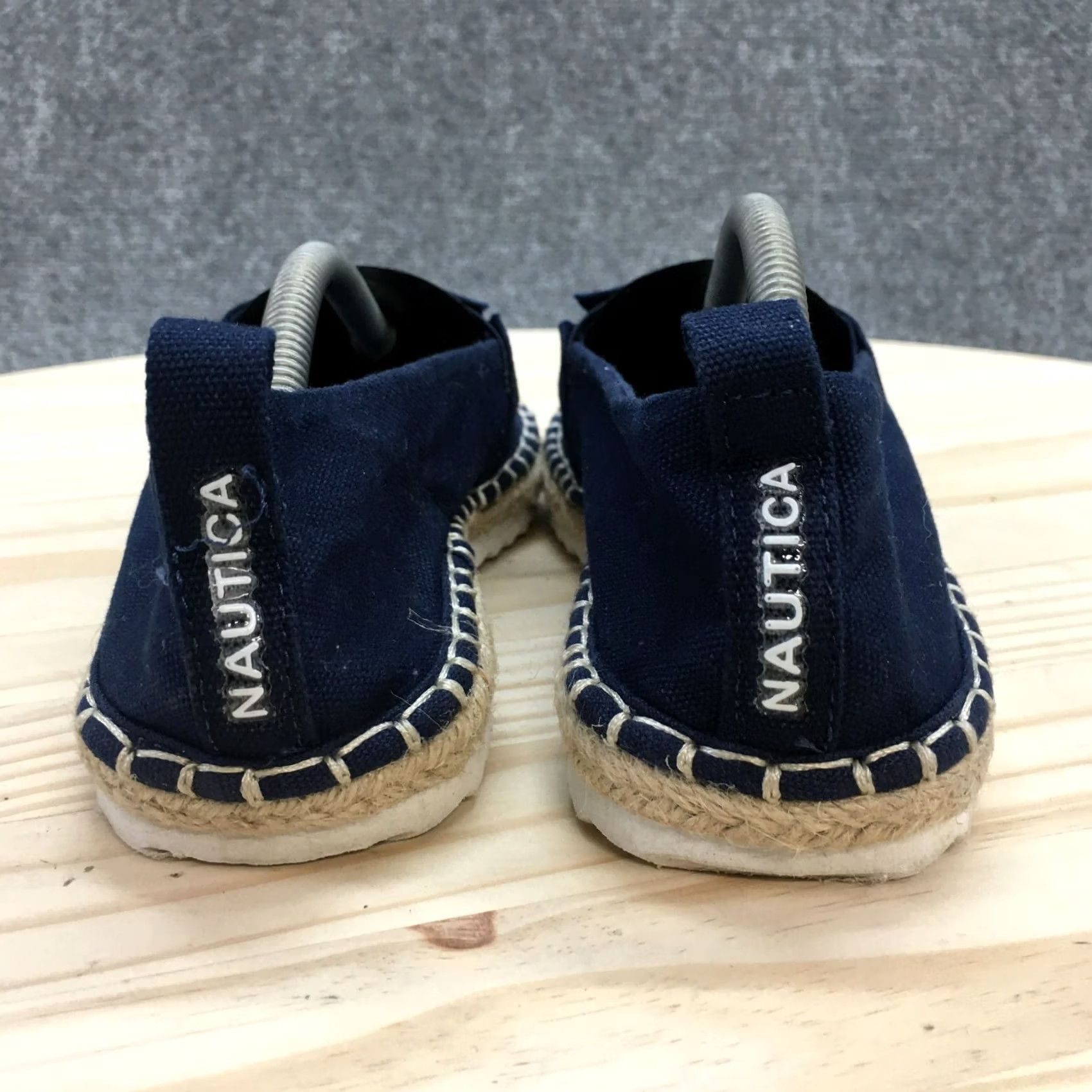 Nautica Nautica Shoes Womens Slip On Espadrilles Blue Comfort Round Toe Low Top - Casual - Size 6.5 US - Canvas Flat Rubber Sole - 37 EU - M Width Size M / US 6-8 / IT 42-44 - 6 Thumbnail