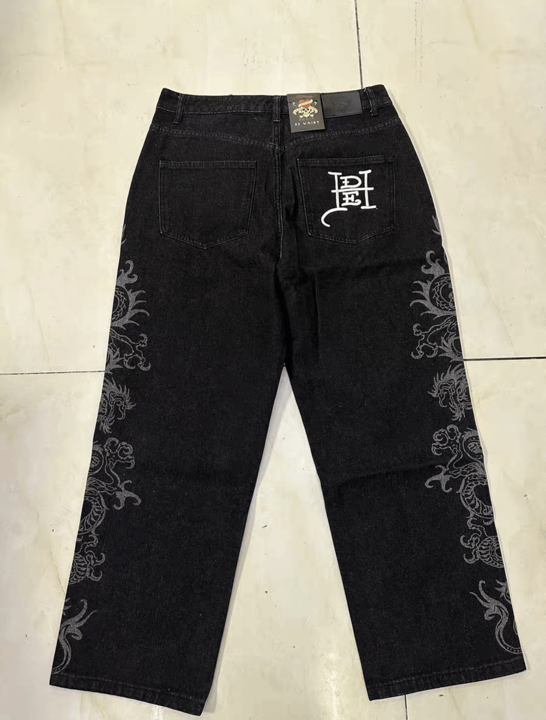 Ed Hardy edhardy dragon baggy jeans Size US 36 / EU 52 - 2 Thumbnail