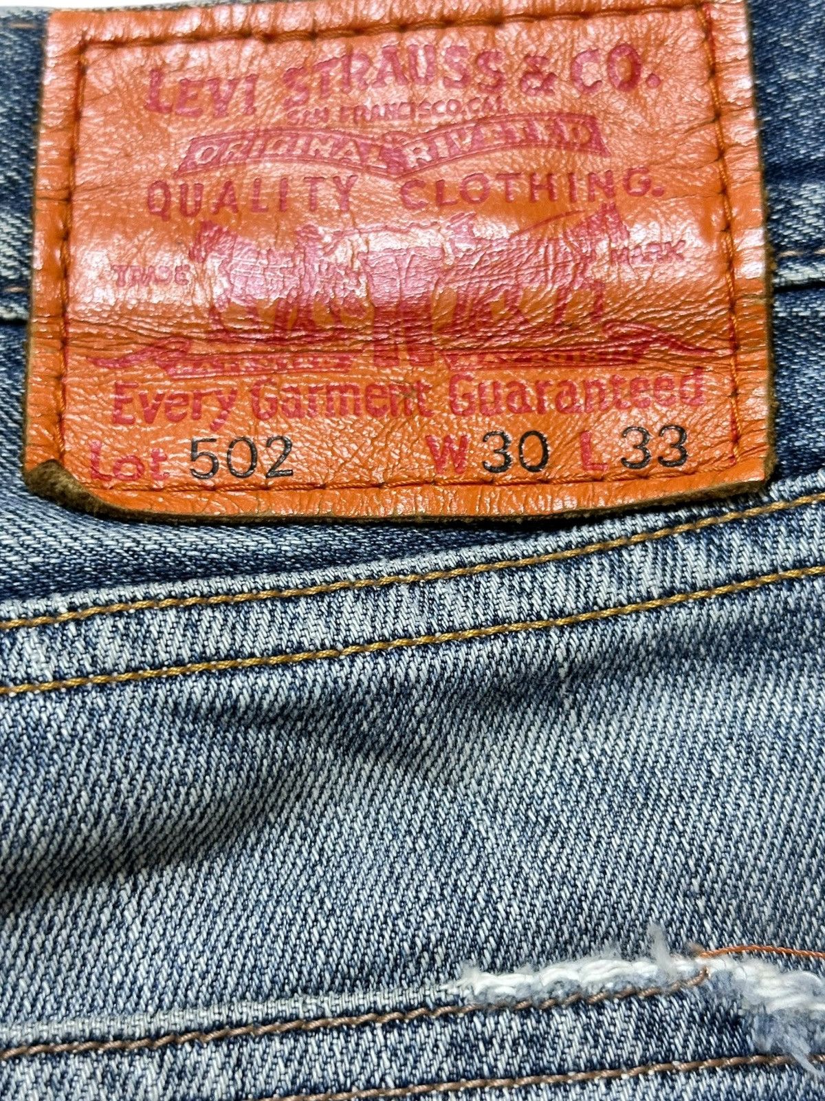 Levi's Vintage Clothing Vintage Levi’s 502 Faded Ripped Distressed Denim Size US 30 / EU 46 - 6 Thumbnail