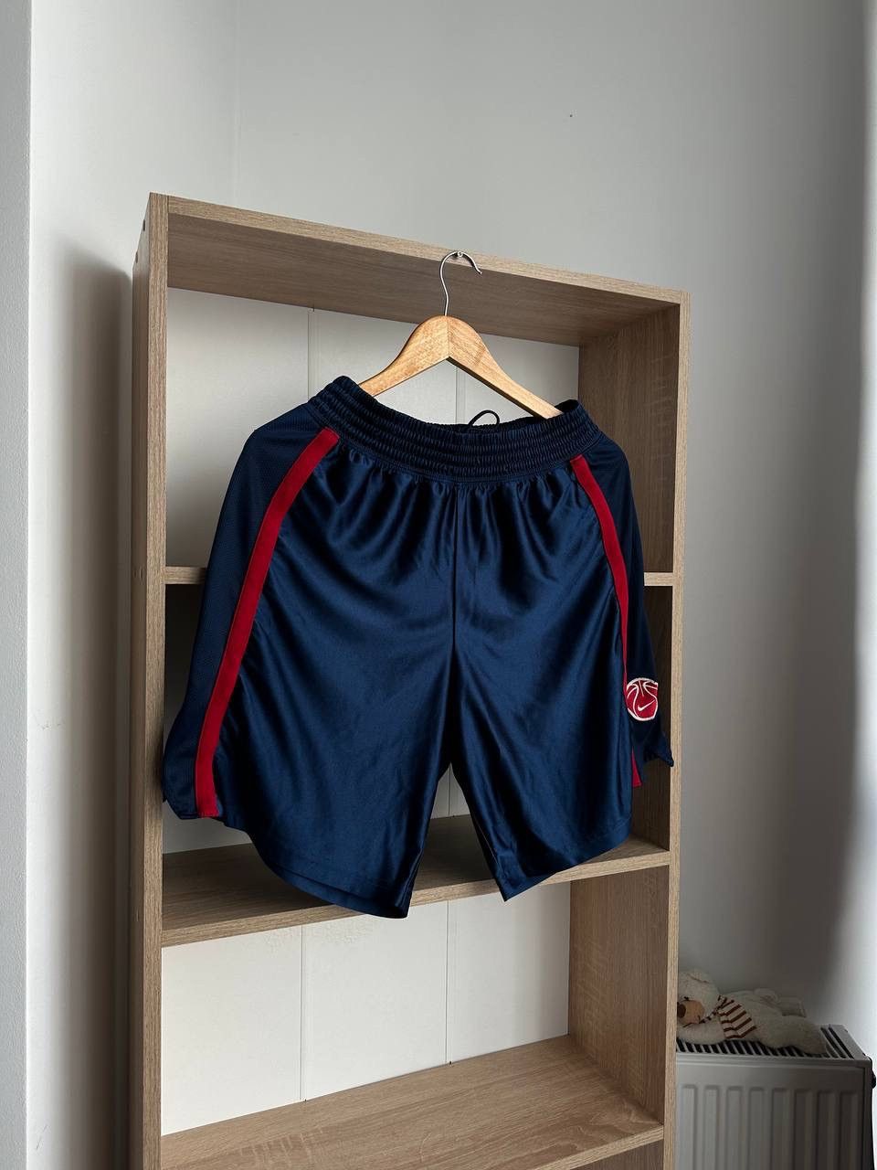 Nike × Nike ACG × Vintage Vintage Nike Basketball Blue Shorts Big Logo Size US 32 / EU 48 - 10 Thumbnail