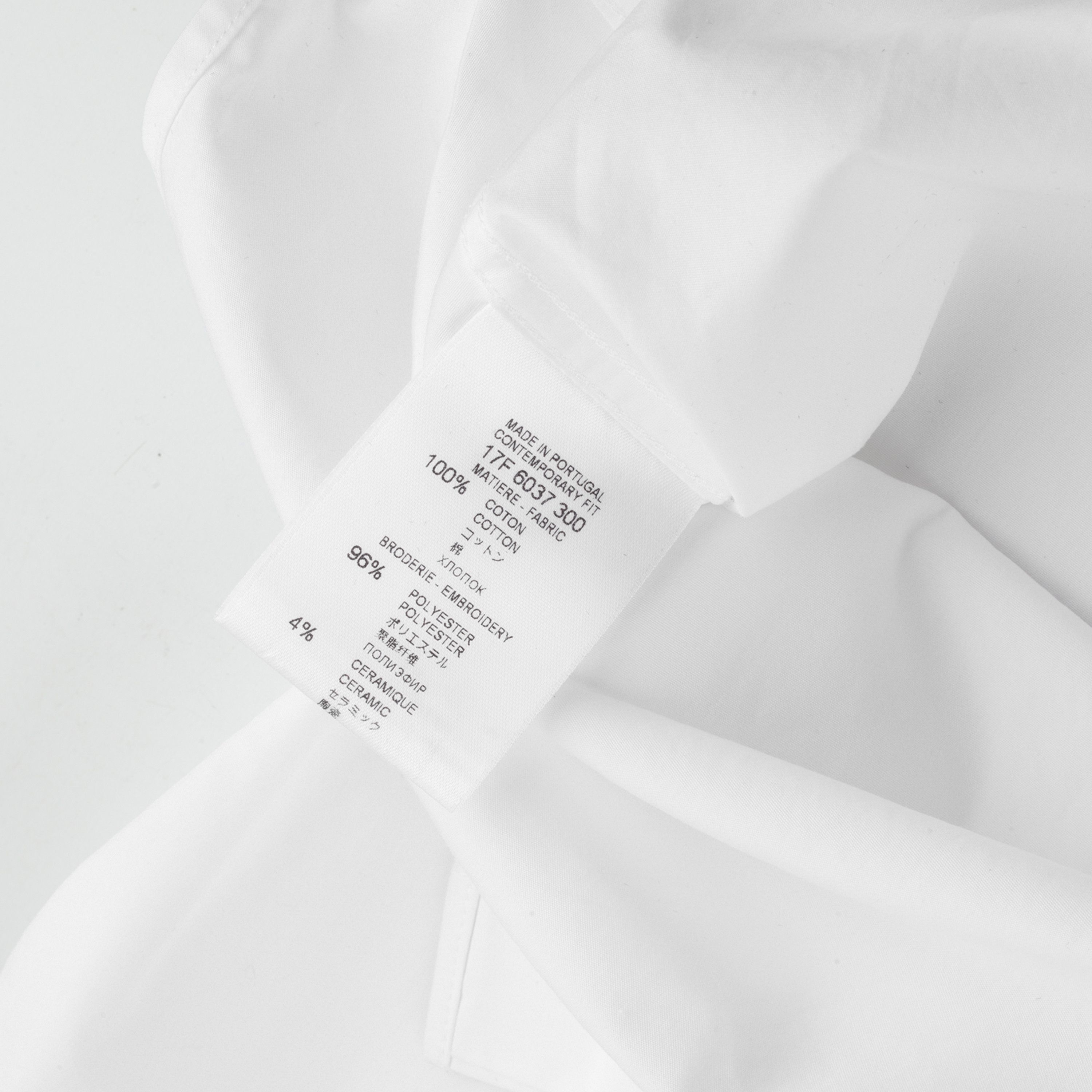 Givenchy Givenchy Paris Long Sleeve Stars Button Up White Shirt (M/L) Size US M / EU 48-50 / 2 - 8 Thumbnail