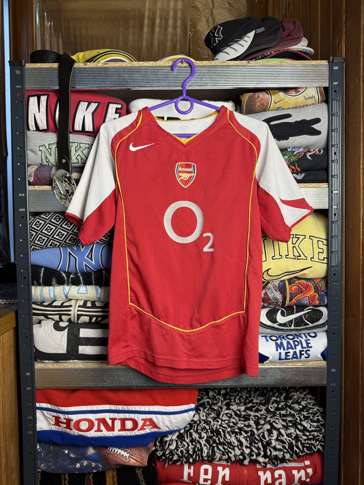 90s Nike Arsenal O2 Total 90 Soccer Jersey Y2K Drill 90s