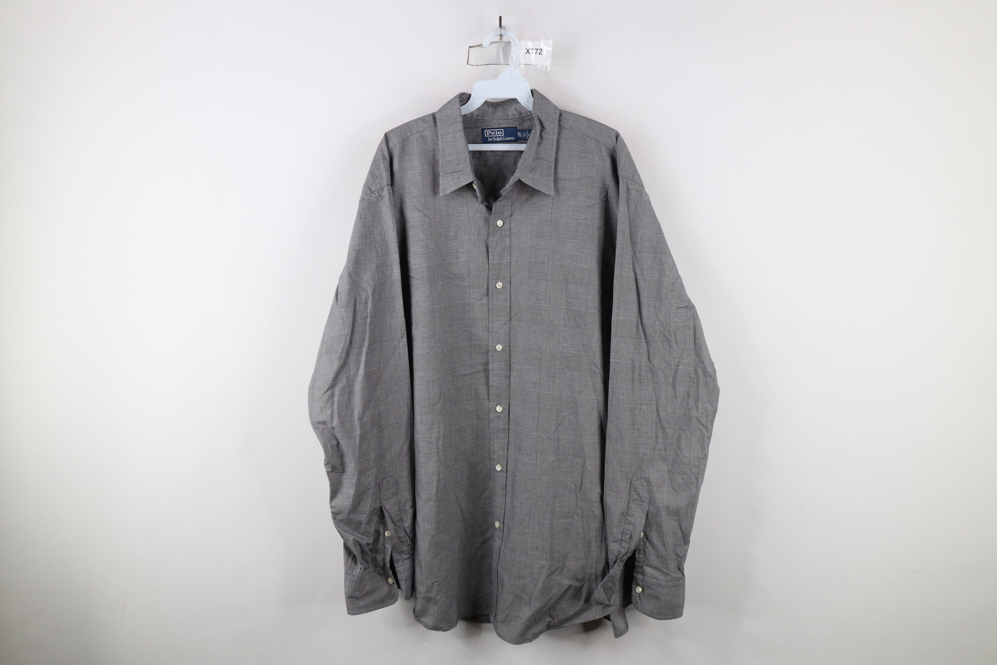 Ralph Lauren × Vintage Vintage 90s Ralph Lauren Houndstooth Plaid Button Shirt Size US XXL / EU 58 / 5 - 1 Thumbnail