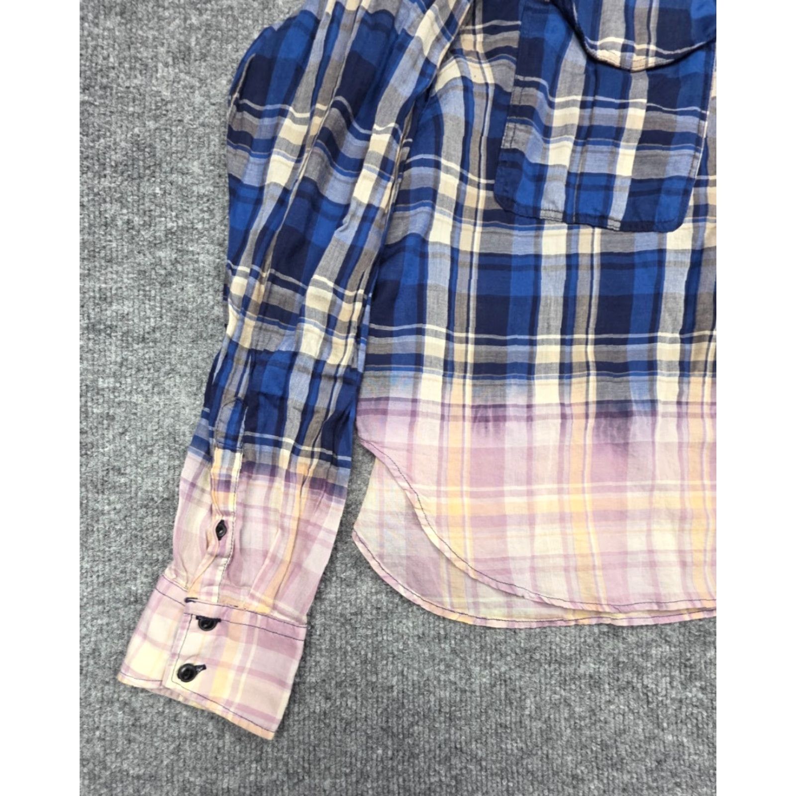 Rag & Bone rag & bone Florian Plaid Shirt Button-Up M Women's Cotton Multicolor Long Sleeve Casual Size M / US 6-8 / IT 42-44 - 4 Thumbnail