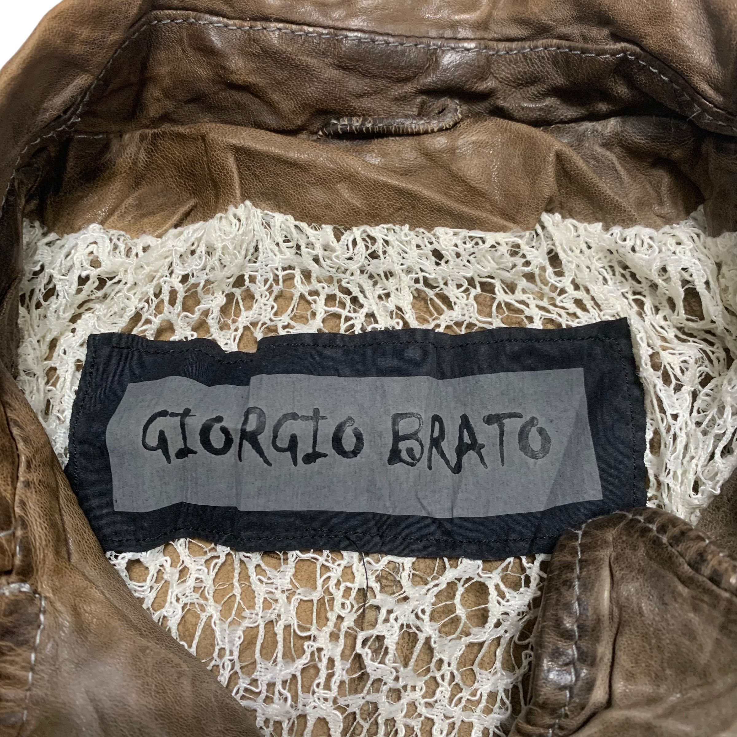 Giorgio Brato Giorgio Brato Biker Leather Jacket Size M / US 6-8 / IT 42-44 - 5 Thumbnail