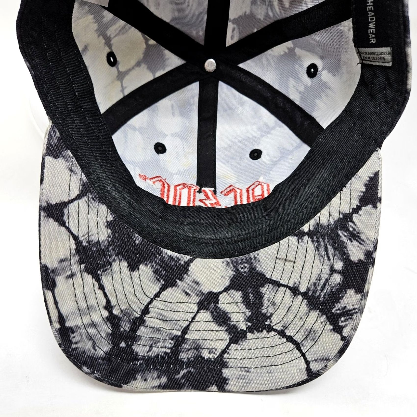 Logo 7 AC/DC Hat Cap Strap Back Black White Tie Dye Embroidered Logo Rock Mens Baseball Cap Adjustable Twill Geometric Vintage No N/A Size ONE SIZE - 6 Thumbnail