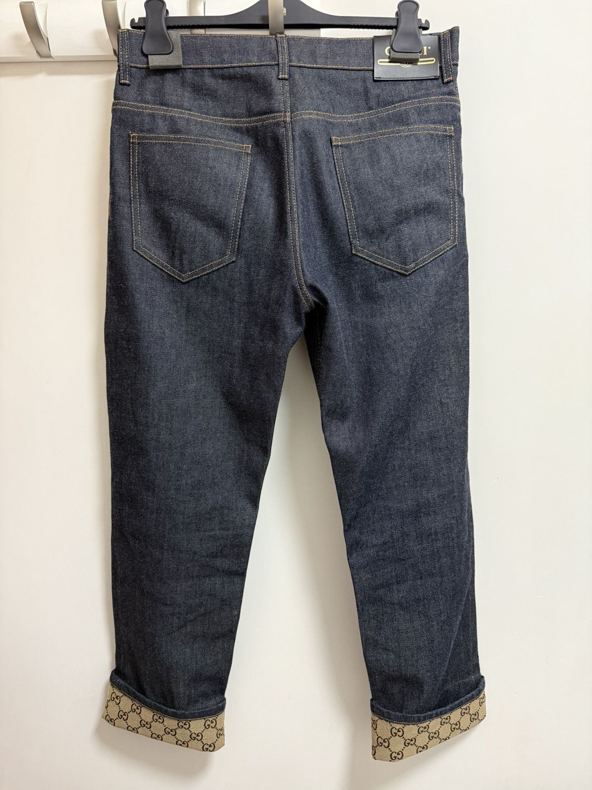Gucci Gucci roll-up GG monogram denim jeans 32 Size US 32 / EU 48 - 3 Thumbnail
