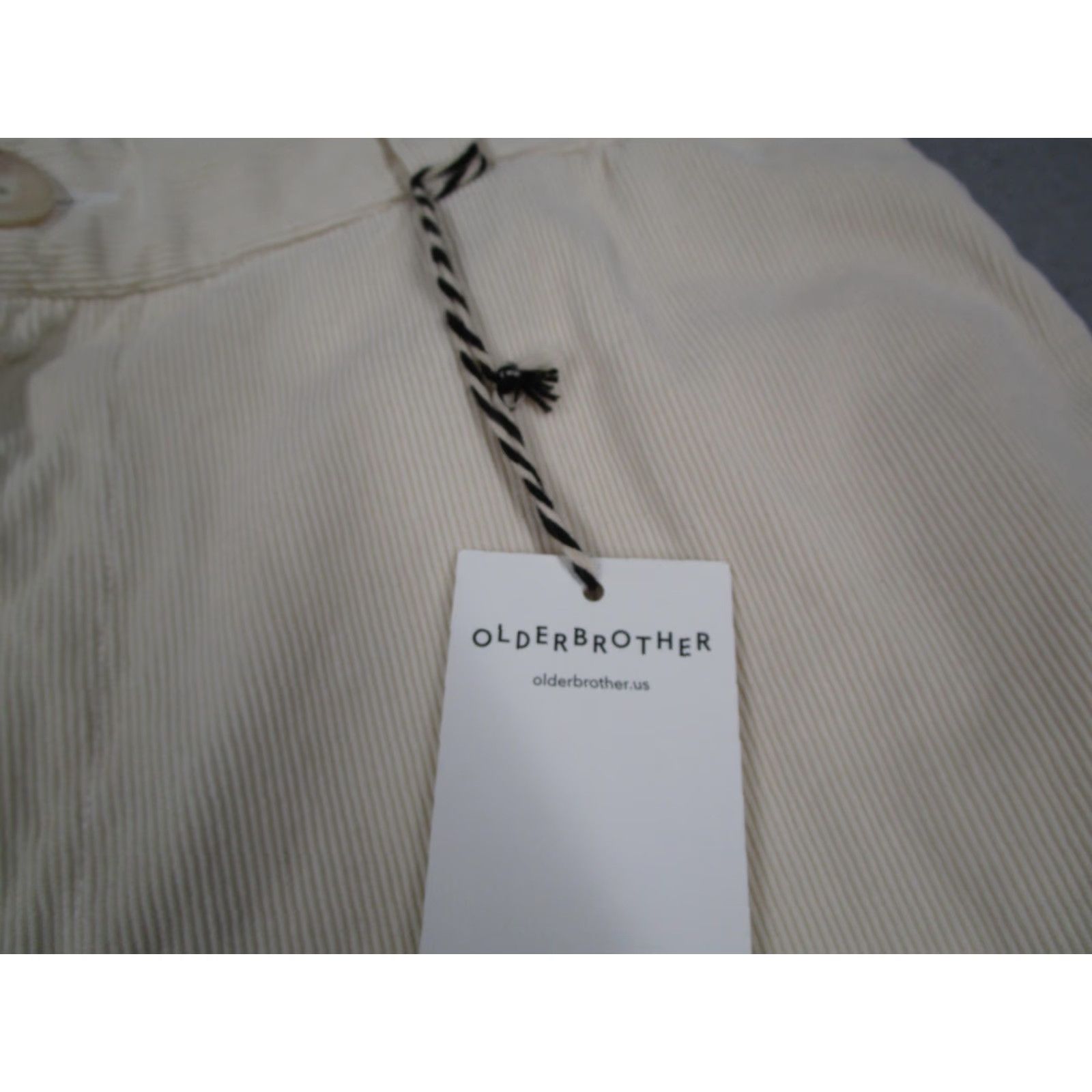 Olderbrother Olderbrother Corduroy Pants Large Ivory Organic Cotton Casual Mens Chino Size US 33 - 5 Thumbnail