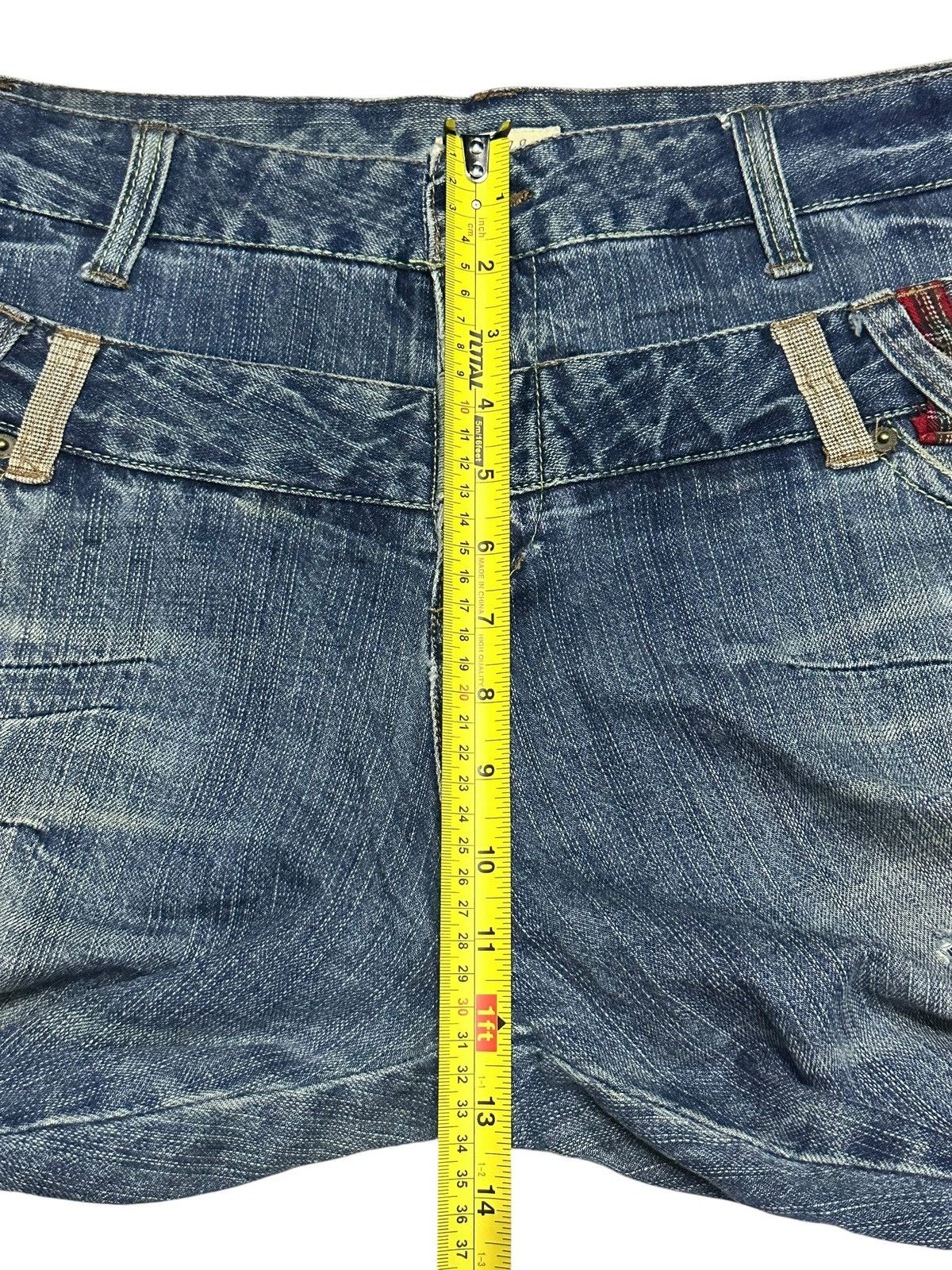 Japanese Brand Jinnee Jeans Double Waist Baggy Loose With Painted & Faded Size US 37 - 15 Thumbnail