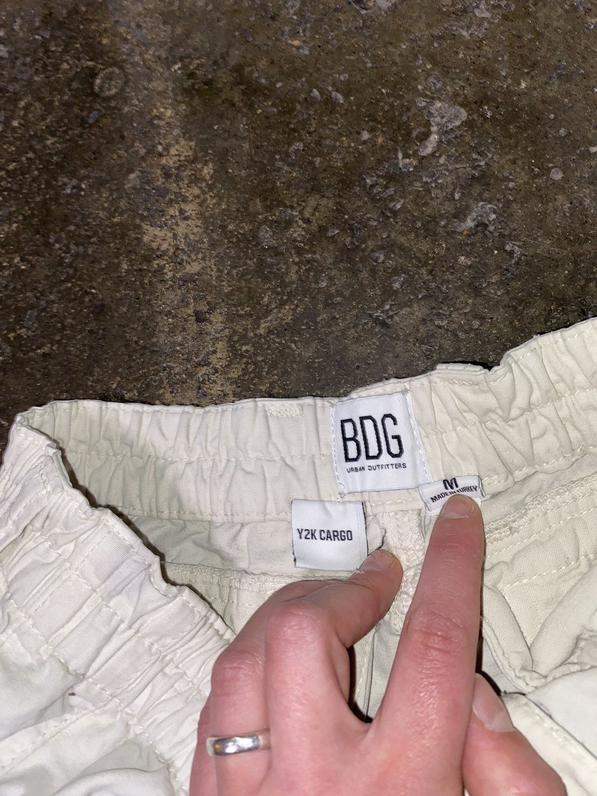 Bdg × Japanese Brand BDG wide leg parachute y2k cargo pants jaded gorpcore skate Size US 31 - 6 Thumbnail