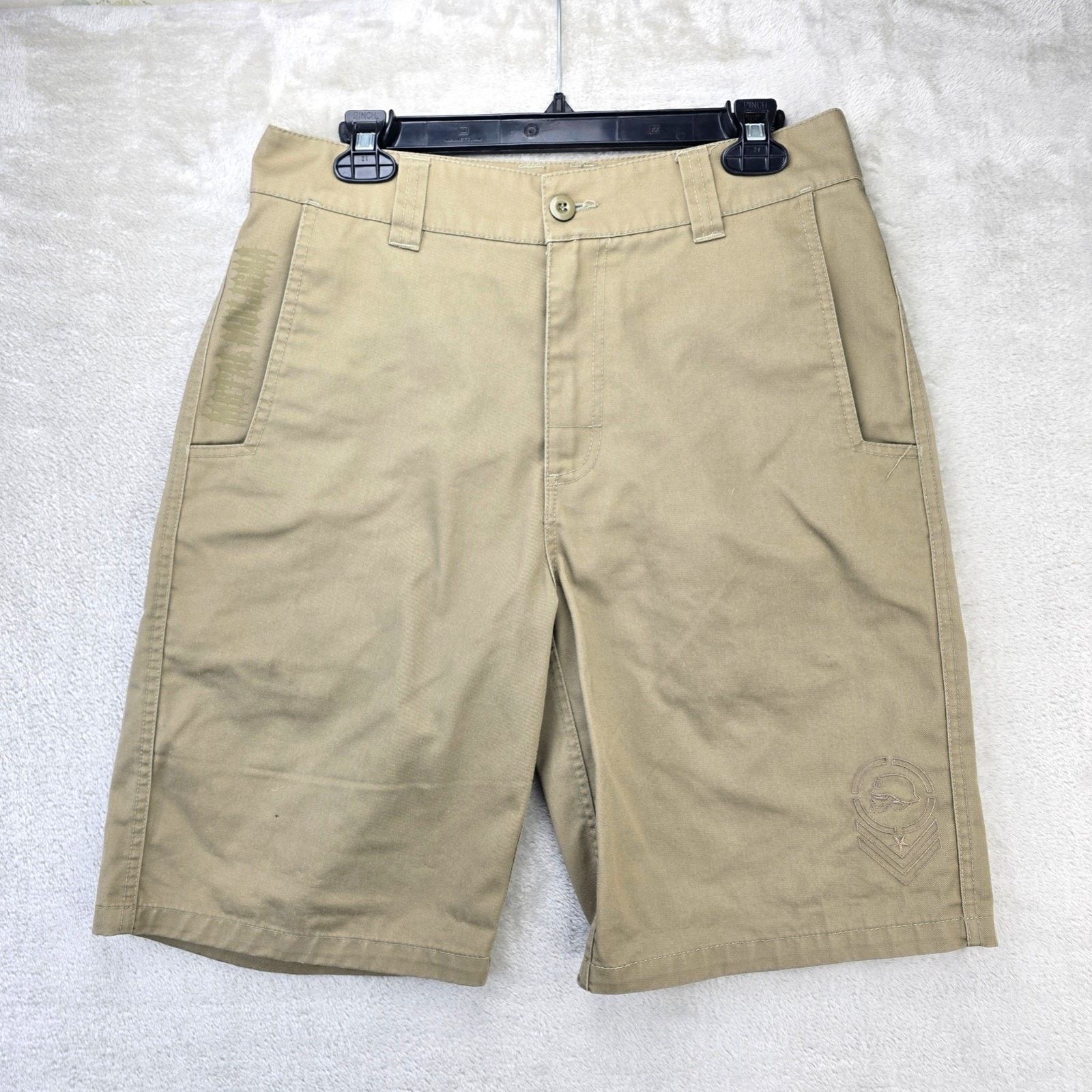Metal Mulisha Metal Mulisha Shorts 31 Beige (Fits 32x11) Chino Skater Y2K Size US 31 - 1 Thumbnail