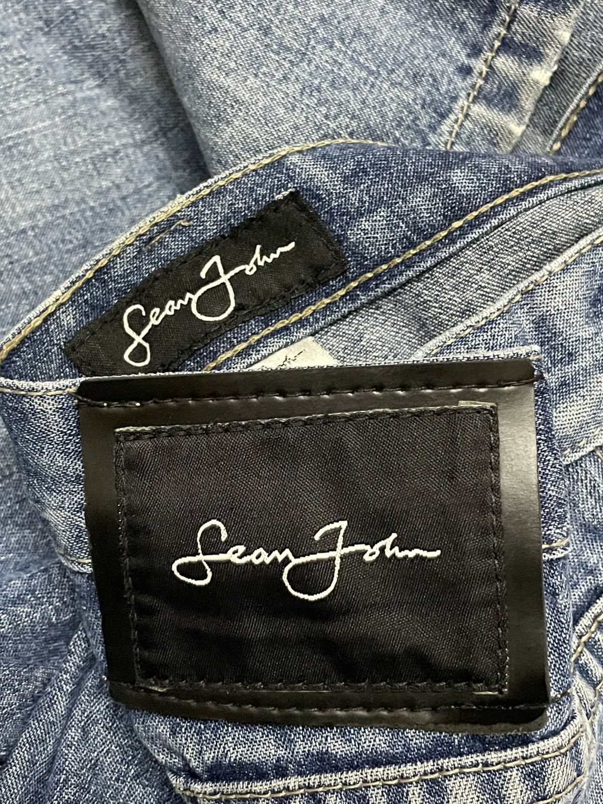 Sean John VINTAGE SEAN JOHN OG 90S DESIGNER STREETWEAR BAGGY Y2K DENIM Size US 31 - 16 Thumbnail