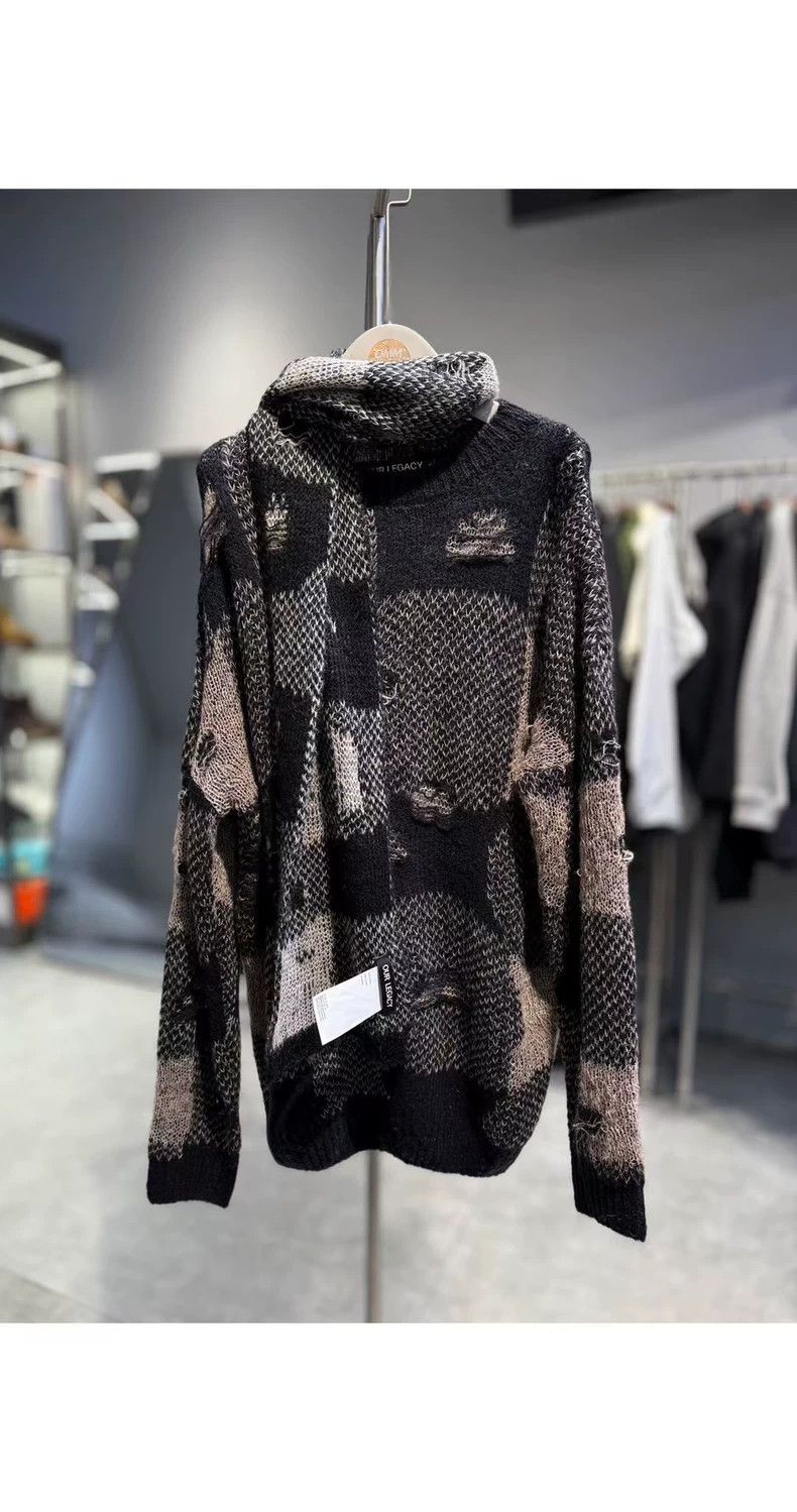 Our Legacy our legacy size 48 SS25 Plaid Hole Drop Shoulder Round Neck Size US M / EU 48-50 / 2 - 2 Thumbnail