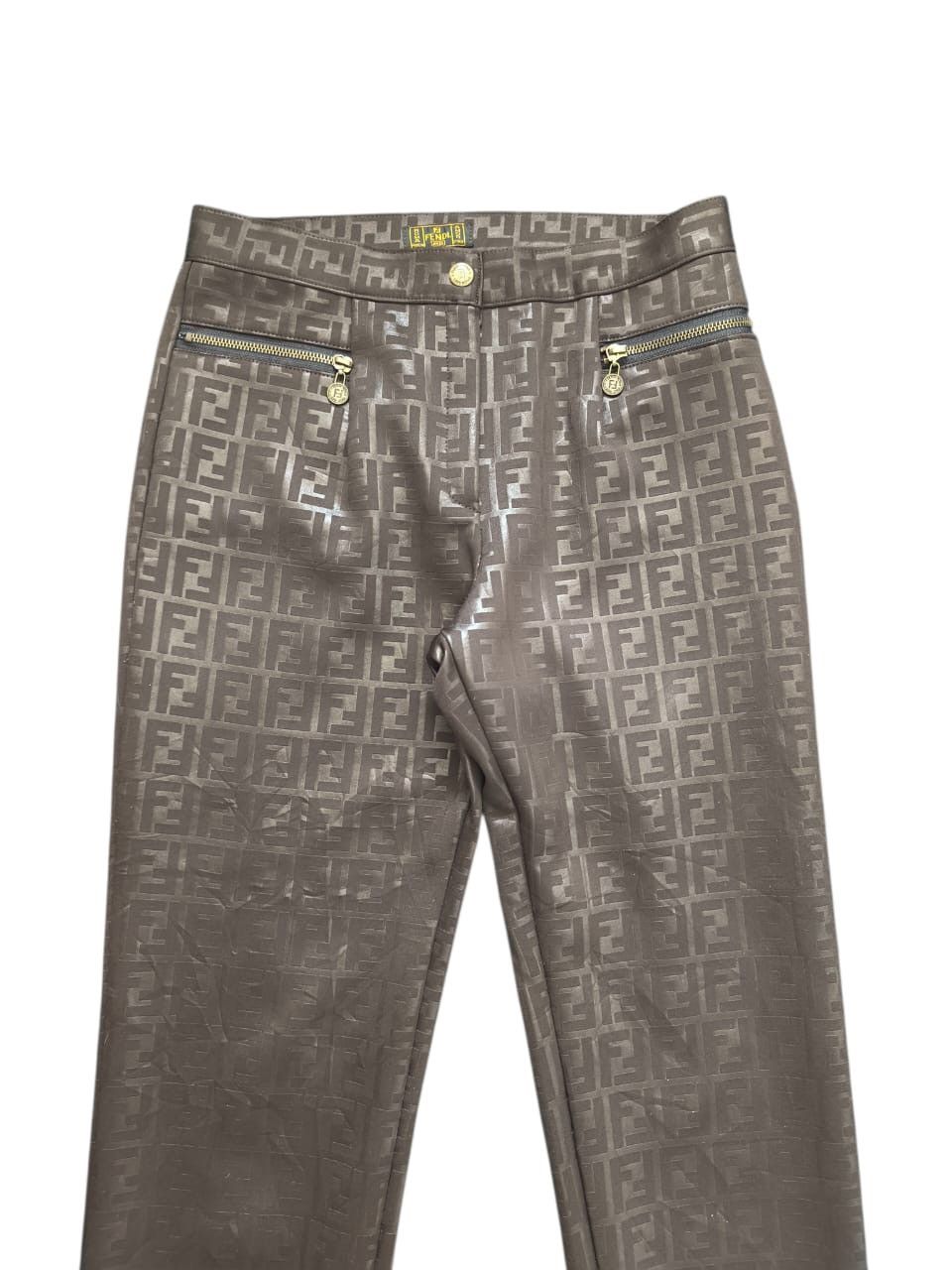 Fendi Vtg Fendi Monogram Pants Size US 30 / EU 46 - 2 Thumbnail